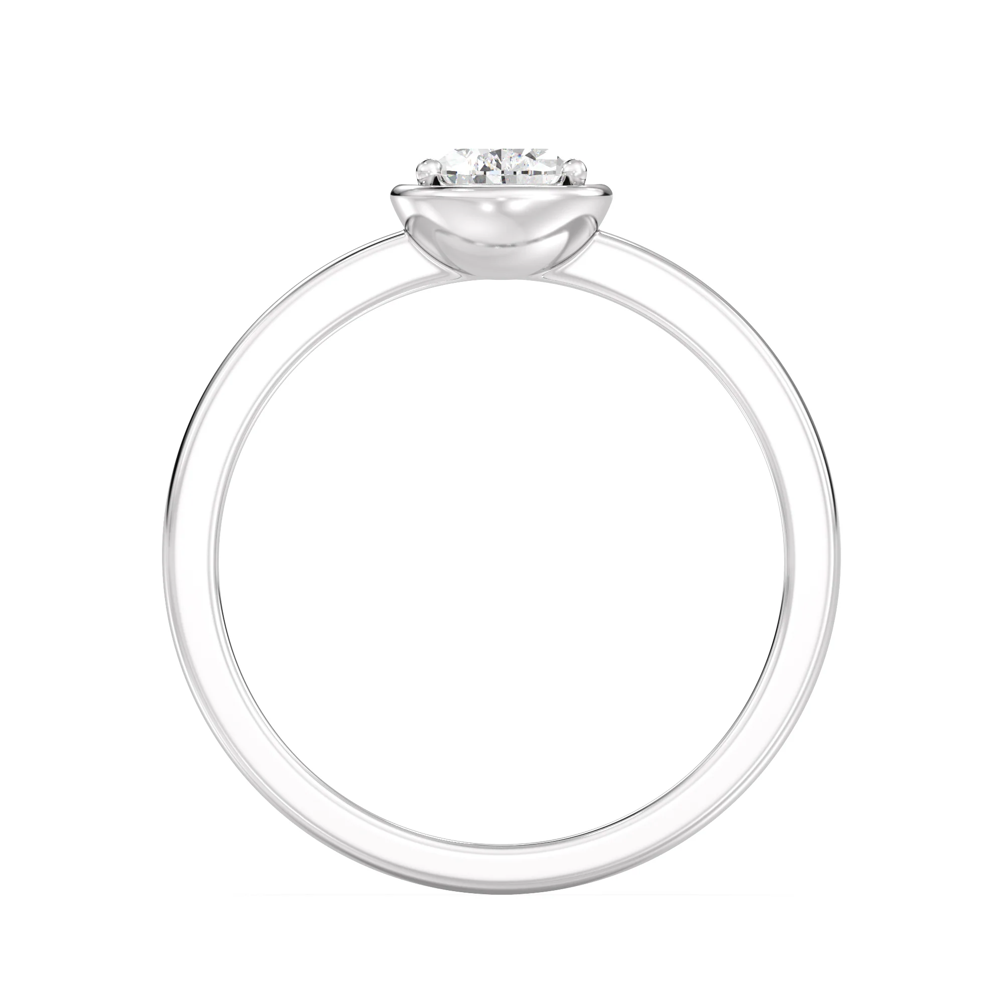 0.50 Carat Pear Cut Lab Grown Diamond Solitaire Ring in 18K Gold - Image 13