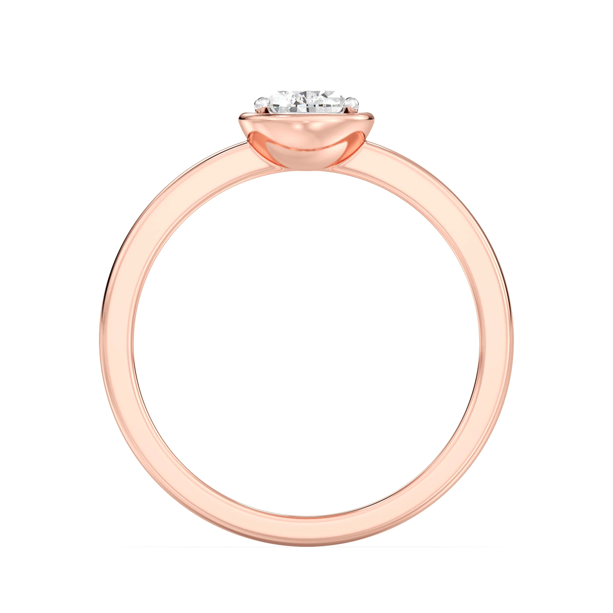 0.50 Carat Pear Cut Lab Grown Diamond Solitaire Ring in 18K Gold - Image 8