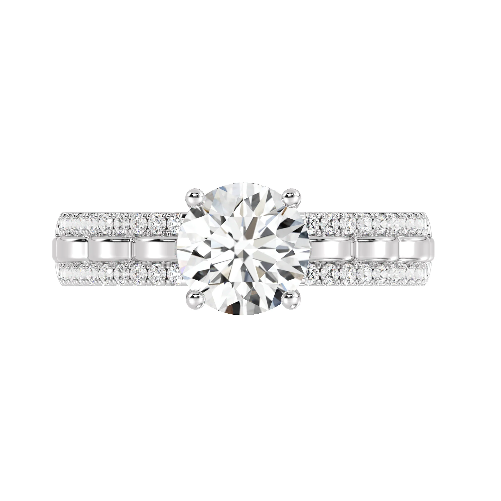 1.5 Carat Round Cut Lab Grown Diamond Solitaire Engagement Ring in 18K Gold - Image 12