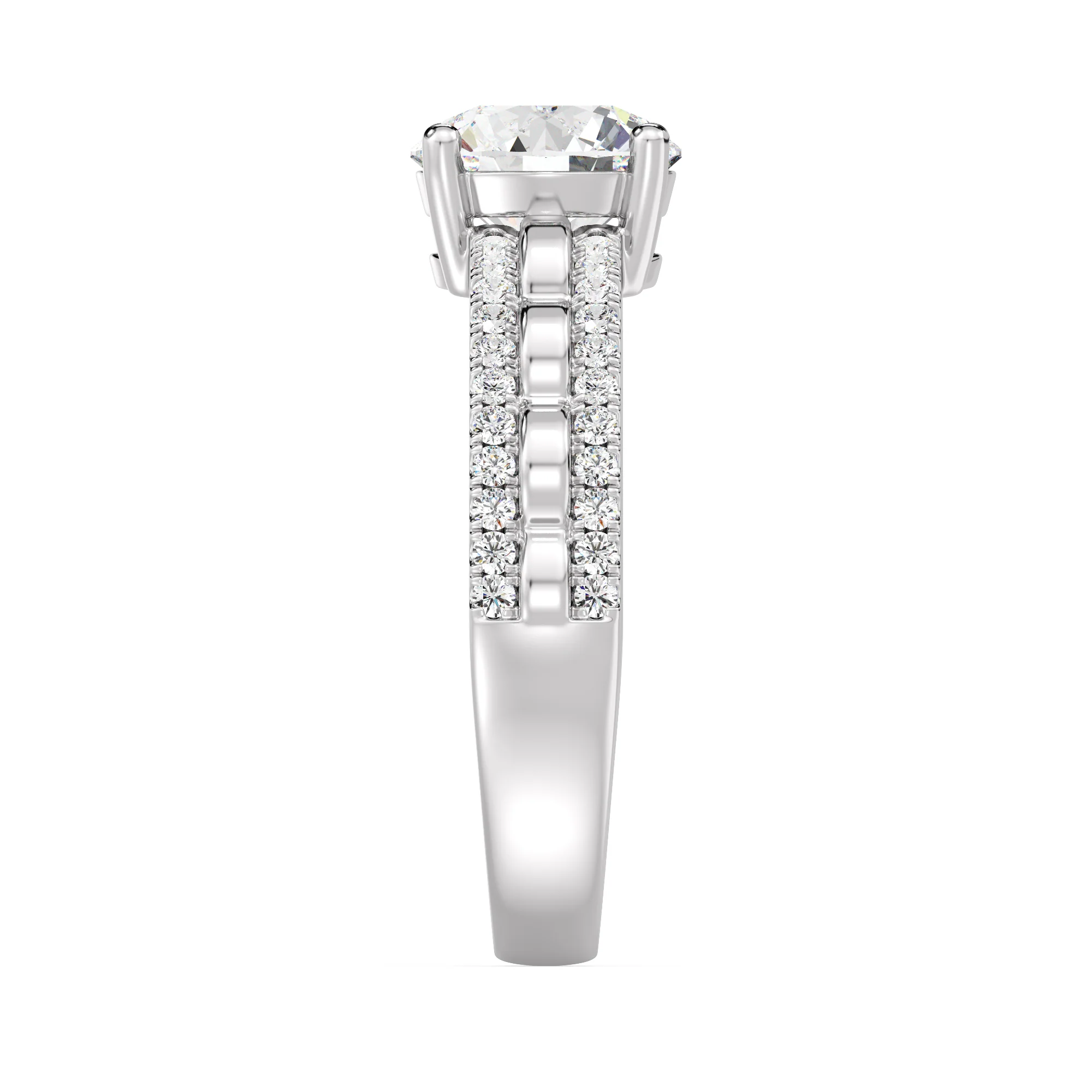 1.5 Carat Round Cut Lab Grown Diamond Solitaire Engagement Ring in 18K Gold - Image 14