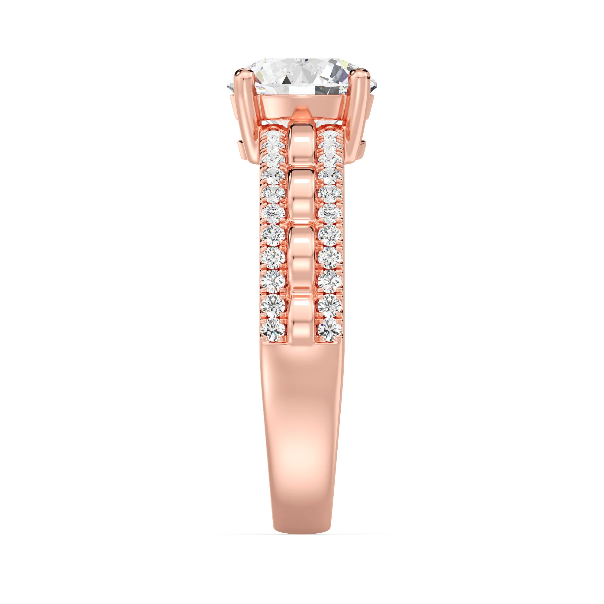 1.5 Carat Round Cut Lab Grown Diamond Solitaire Engagement Ring in 18K Gold - Image 9