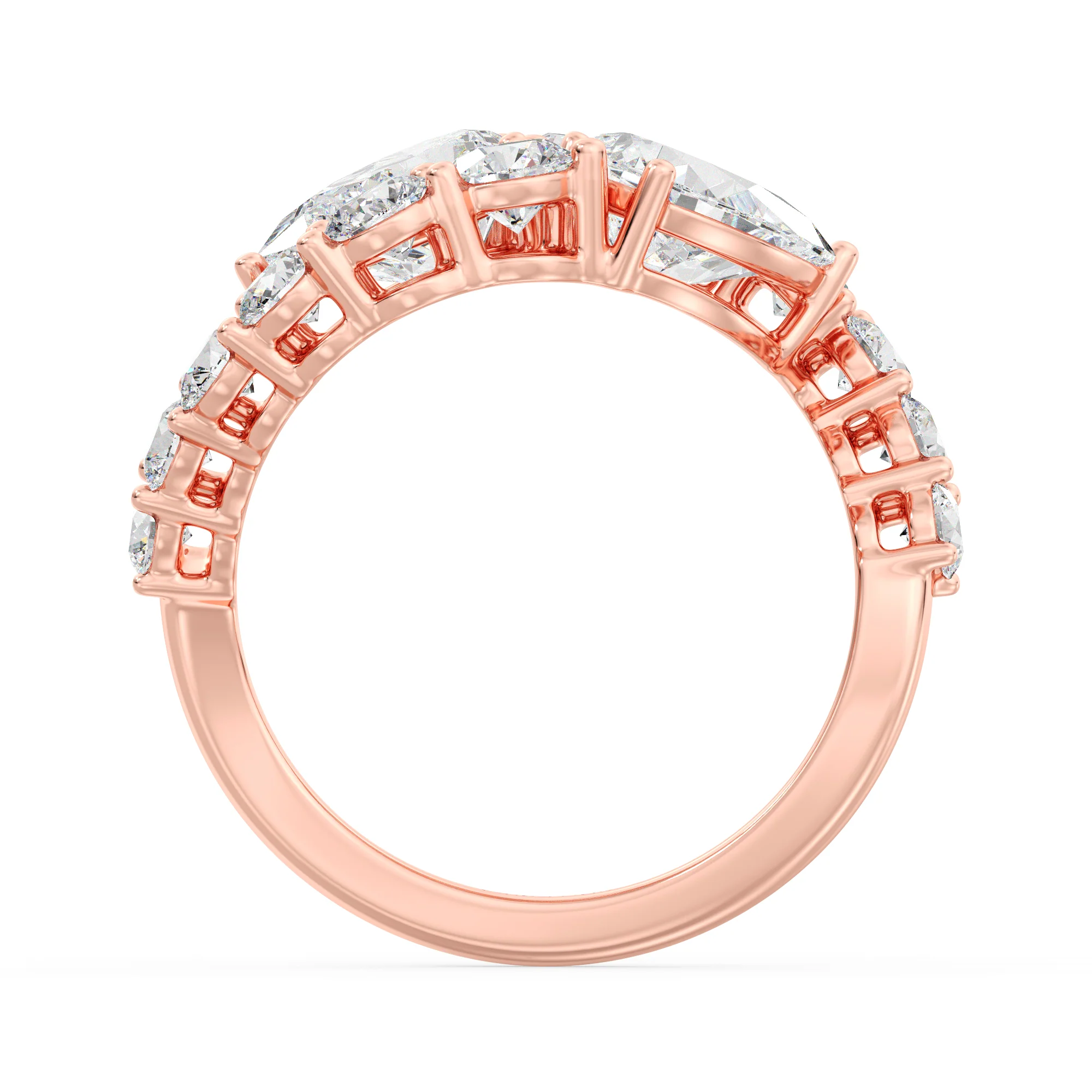 1.50 Carat Pear Cut Lab Grown Diamond Bypass Ring in 18K Gold - Image 10
