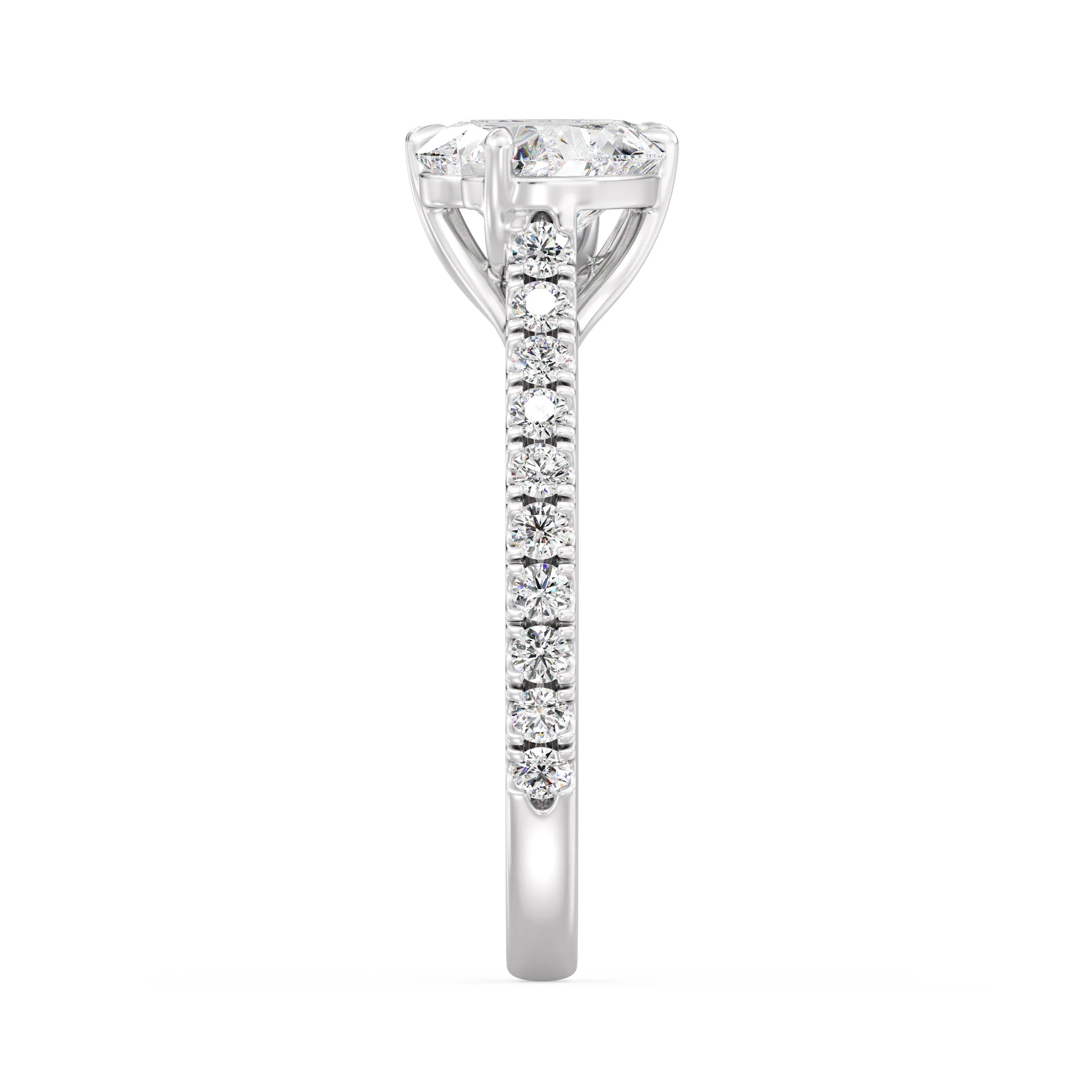 1 Carat Heart Cut Lab Grown Diamond Toi et Moi Ring in 18K Gold - Image 14