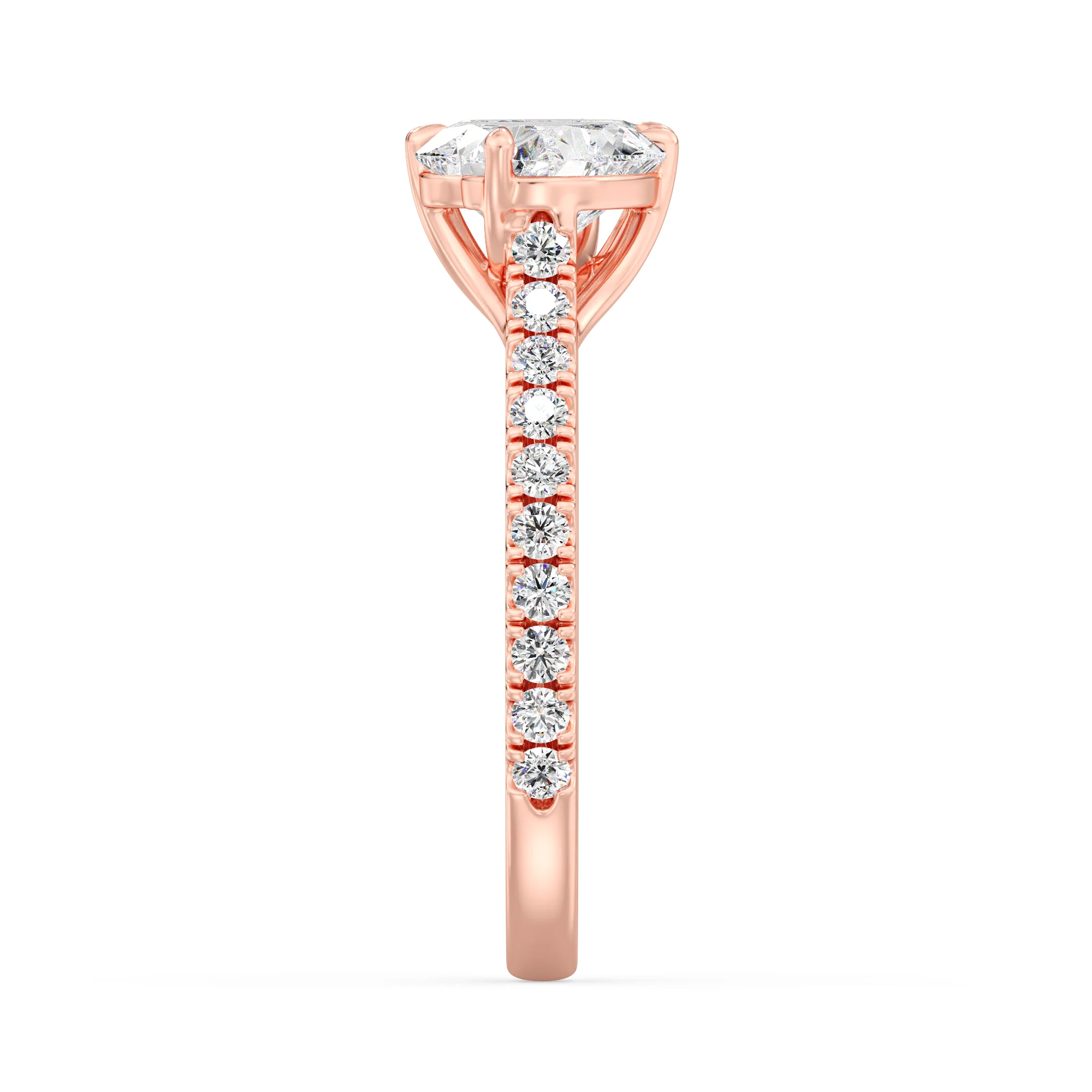 1 Carat Heart Cut Lab Grown Diamond Toi et Moi Ring in 18K Gold - Image 9