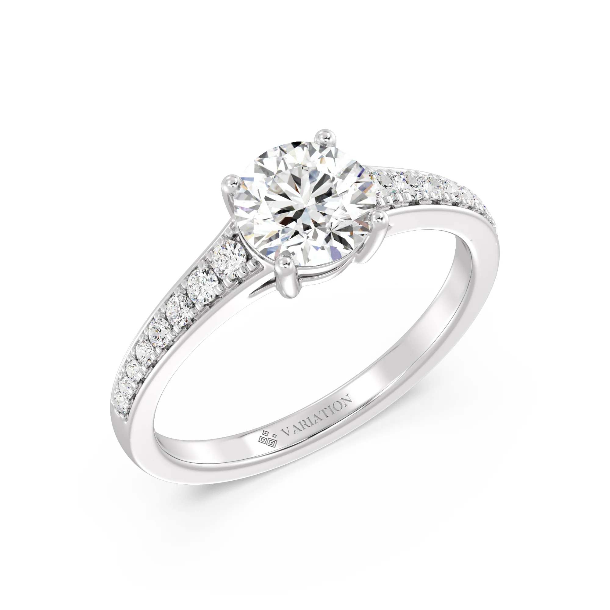 1 Carat Round Cut Lab Grown Diamond Solitaire Engagement Ring in 18K Gold - Image 10