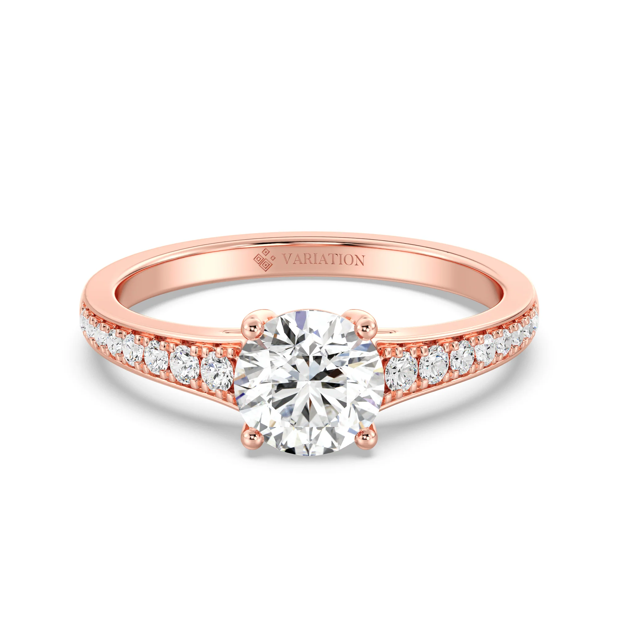 1 Carat Round Cut Lab Grown Diamond Solitaire Engagement Ring in 18K Gold - Image 11
