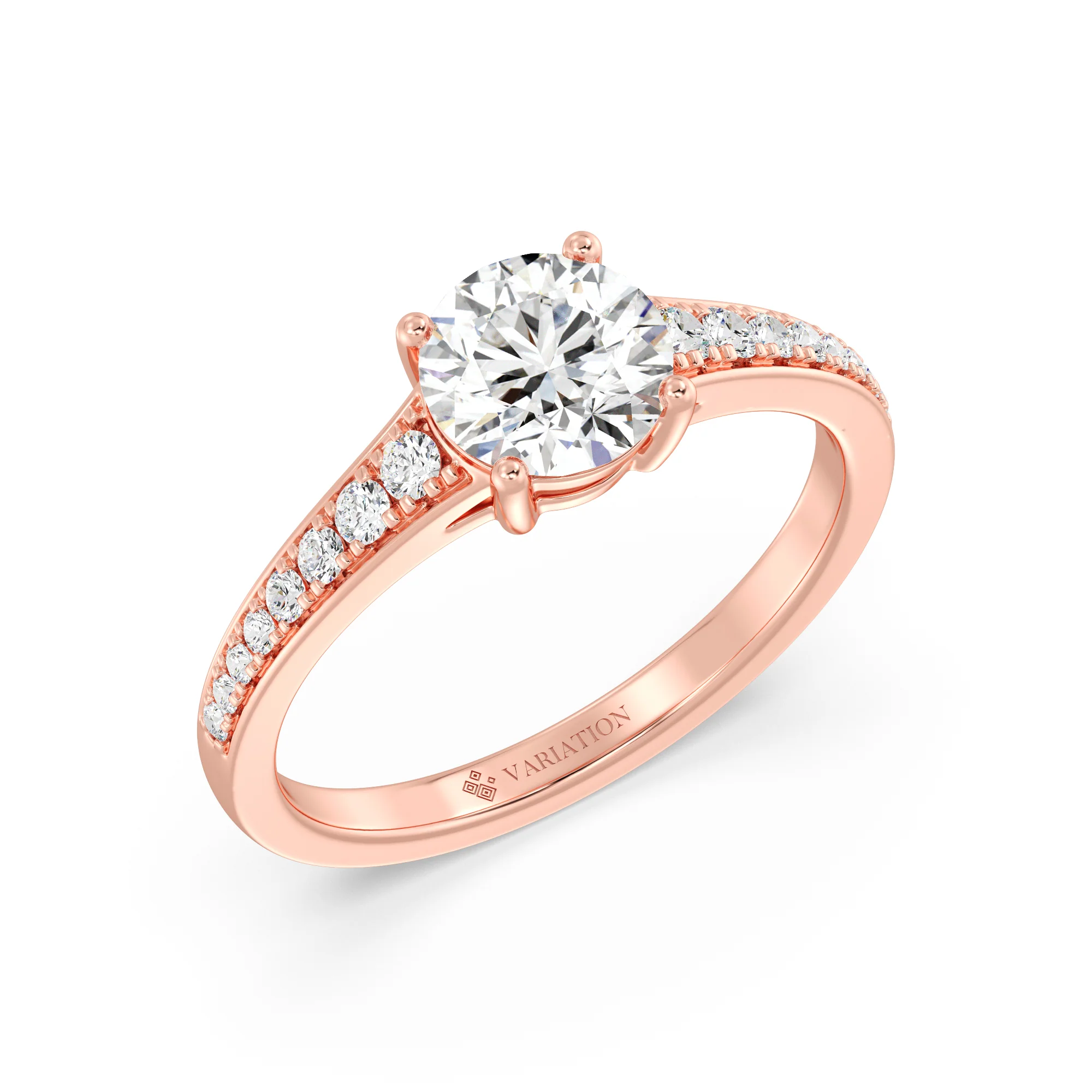 1 Carat Round Cut Lab Grown Diamond Solitaire Engagement Ring in 18K Gold - Image 15