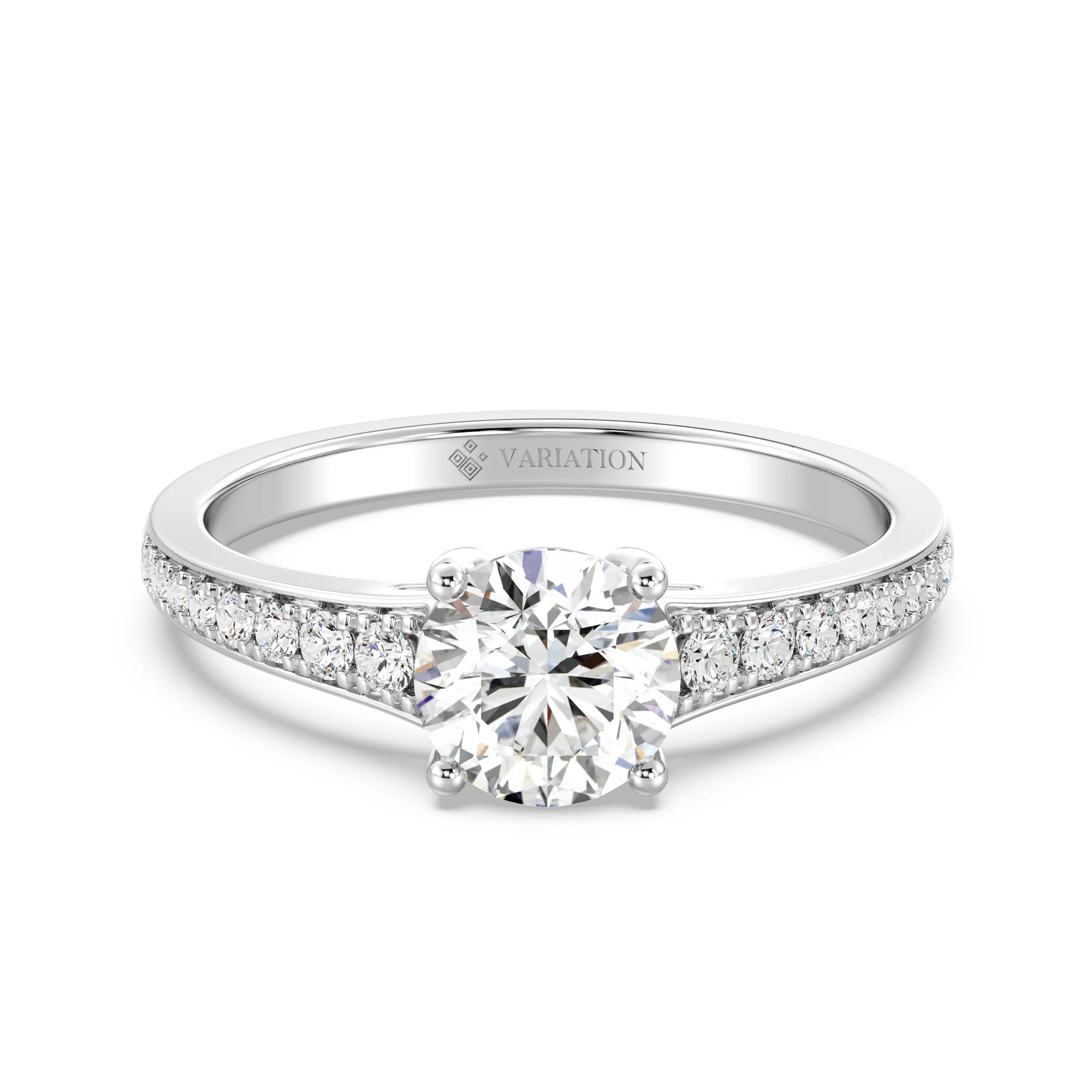 1 Carat Round Cut Lab Grown Diamond Solitaire Engagement Ring in 18K Gold - Image 6
