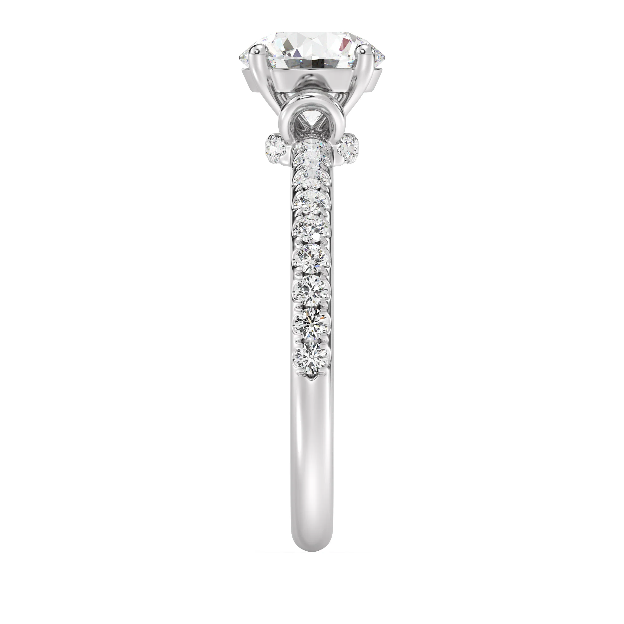 1 Carat Round Cut Lab Grown Diamond Solitaire Engagement Ring in 18K Gold - Image 14