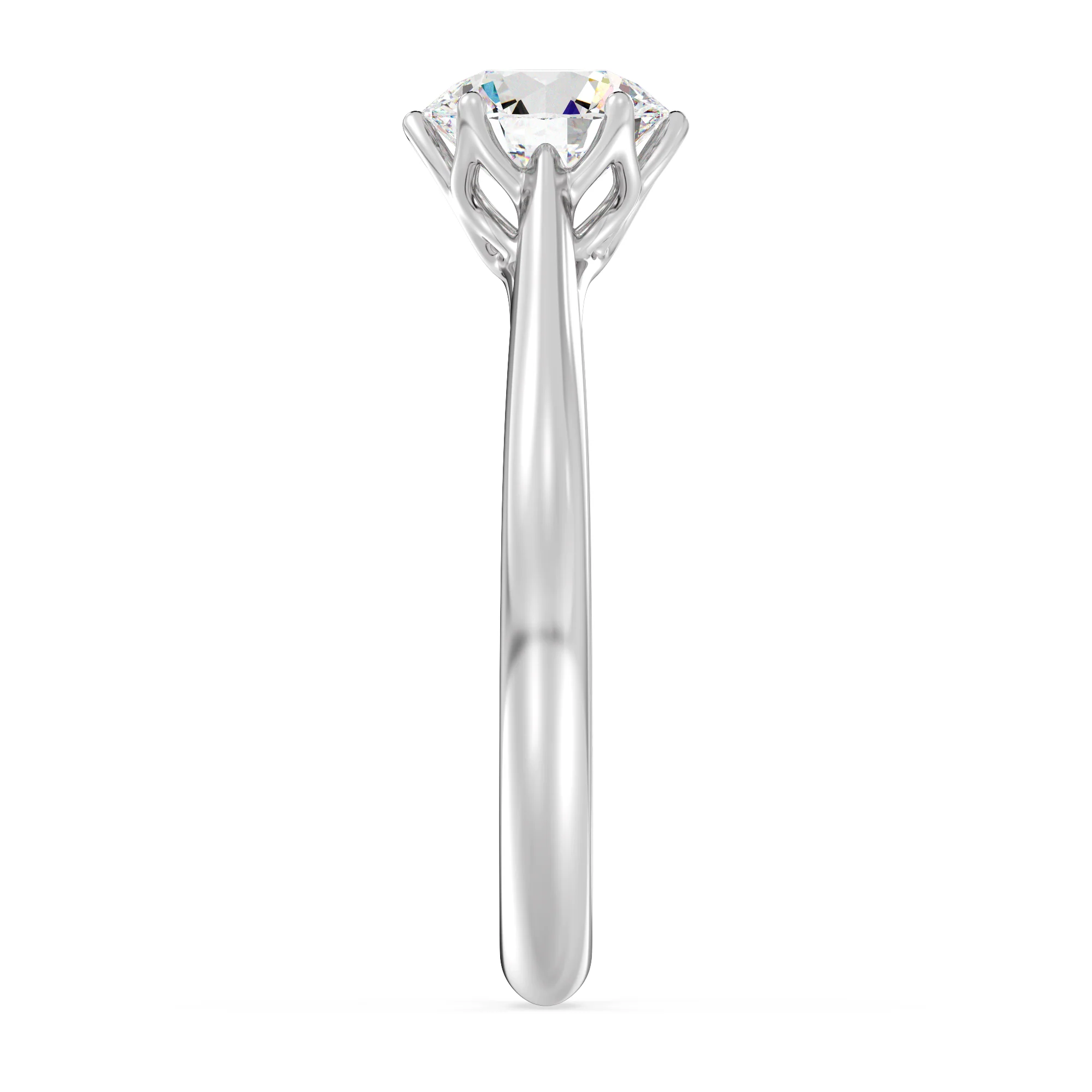 1 Carat Round Cut Lab Grown Diamond Solitaire Ring in 18K Gold - Image 12