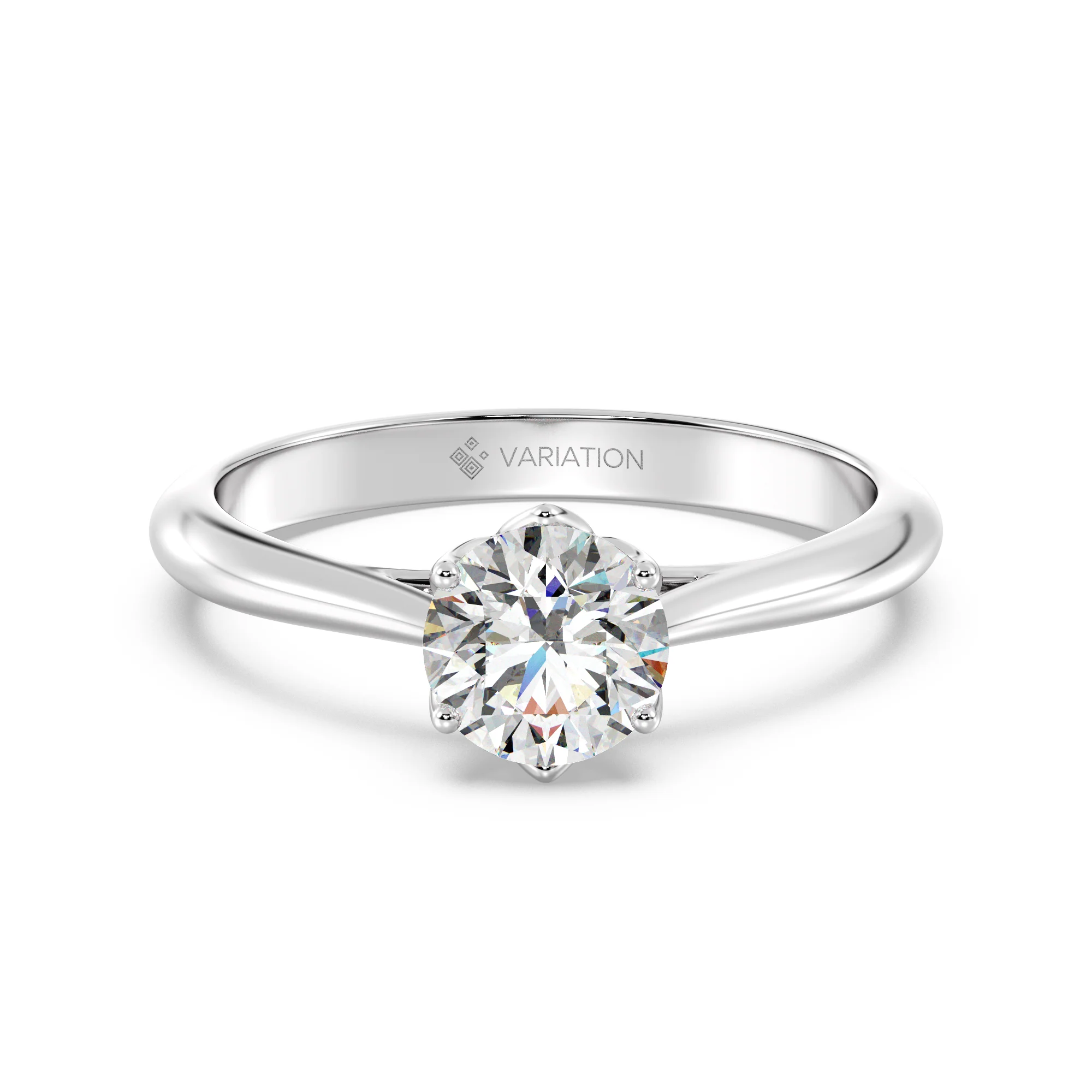 1 Carat Round Cut Lab Grown Diamond Solitaire Ring in 18K Gold - Image 9