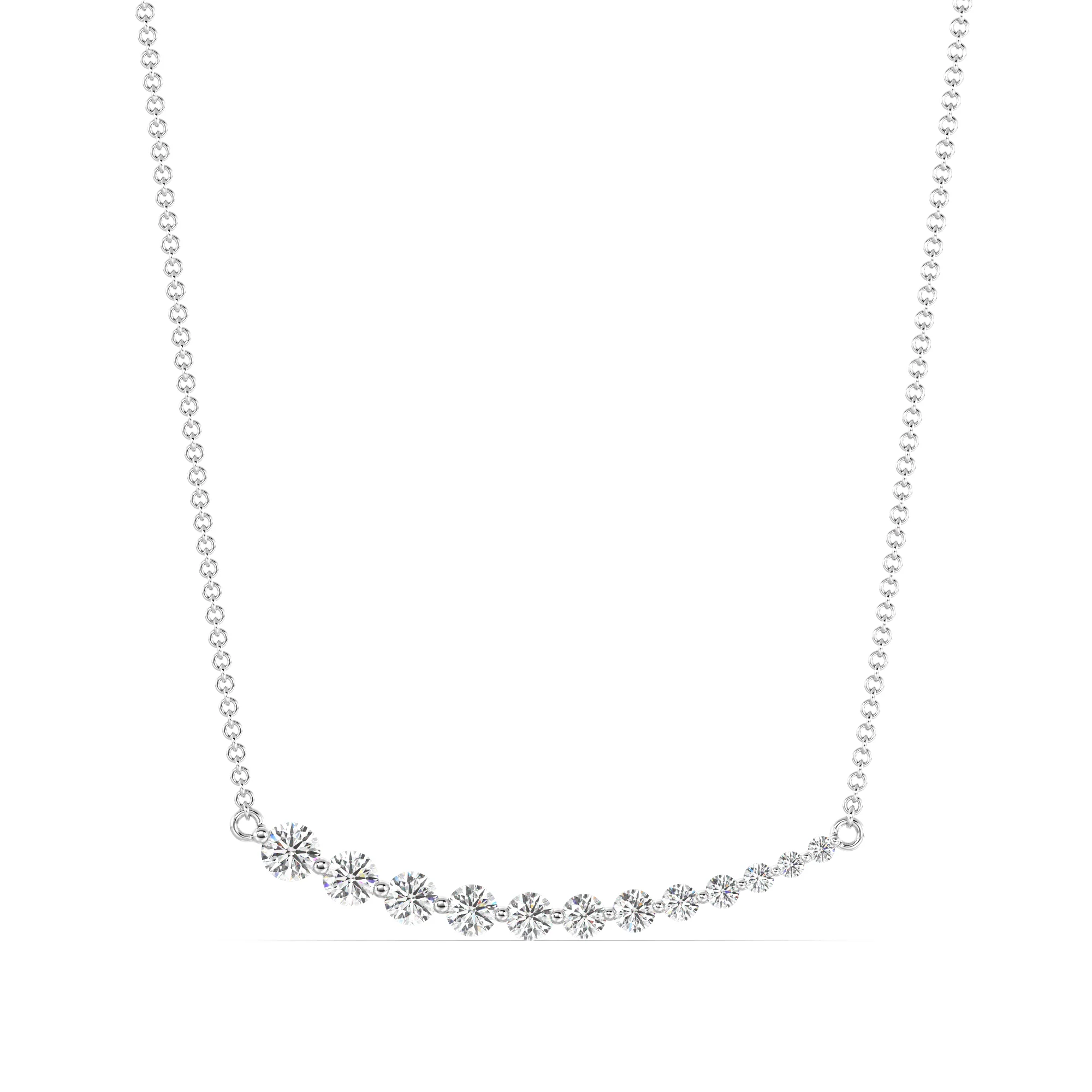 Asymmetric Smile Necklace - Image 9