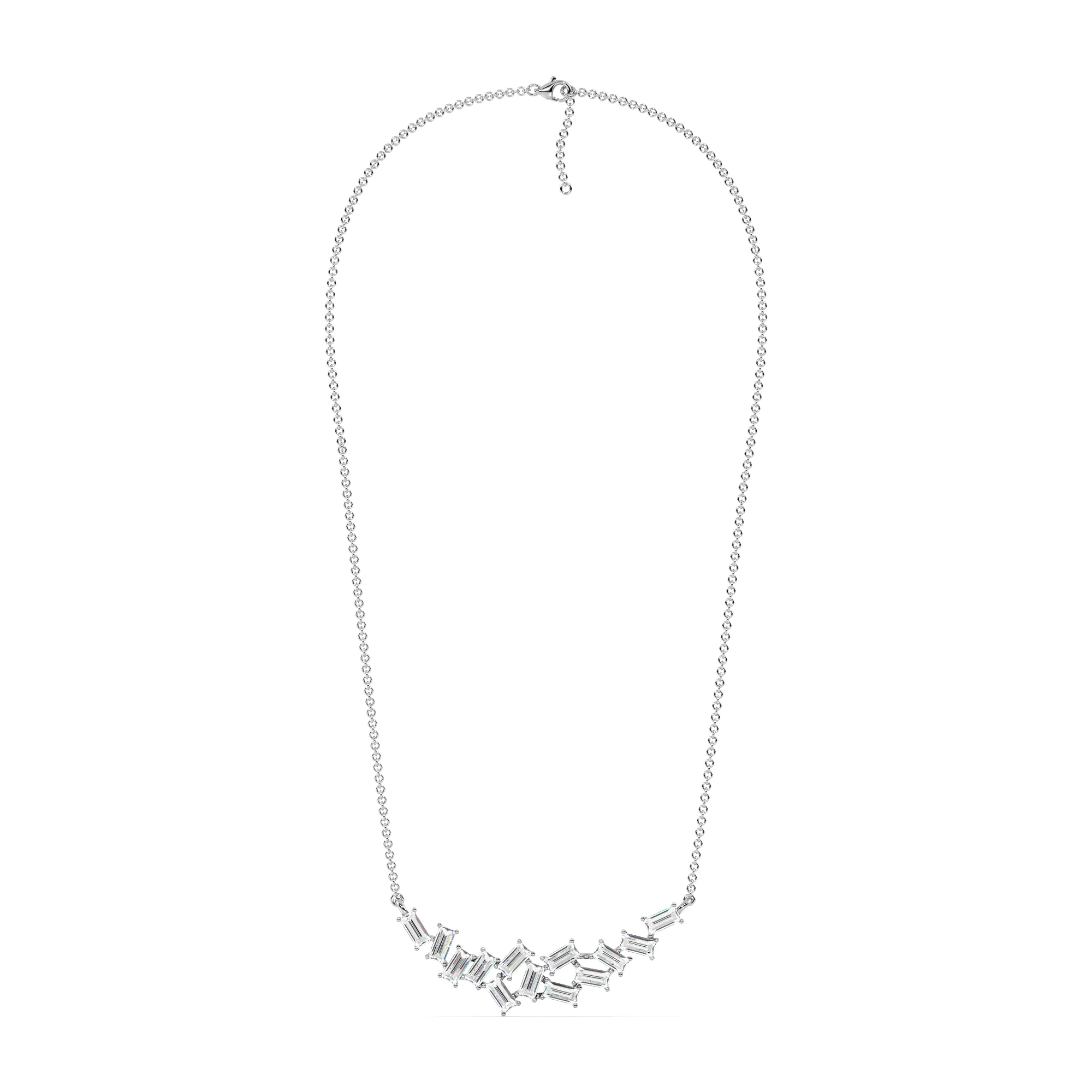 Baguette Pendant Necklace - Image 11