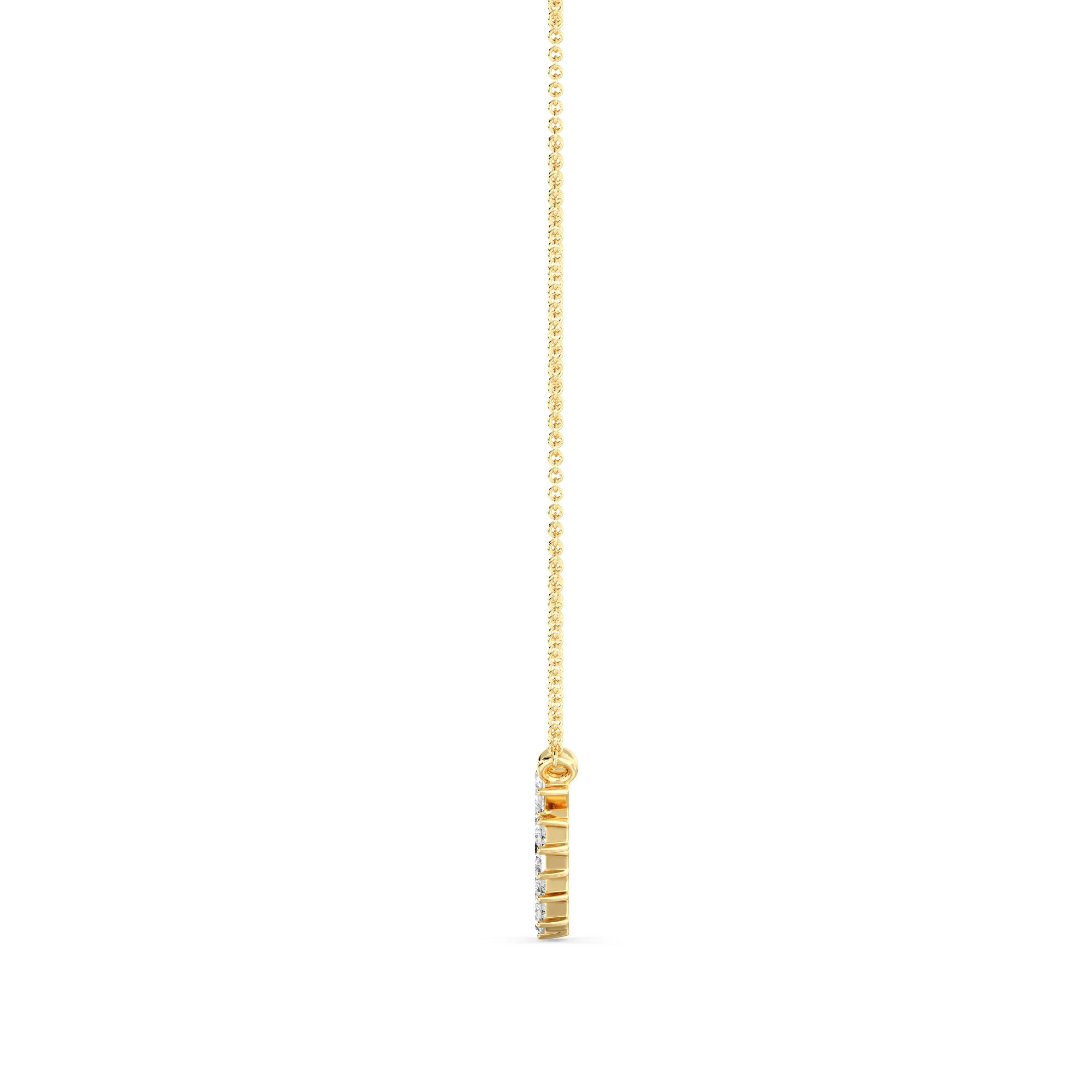 Baguette Pendant Necklace - Image 4