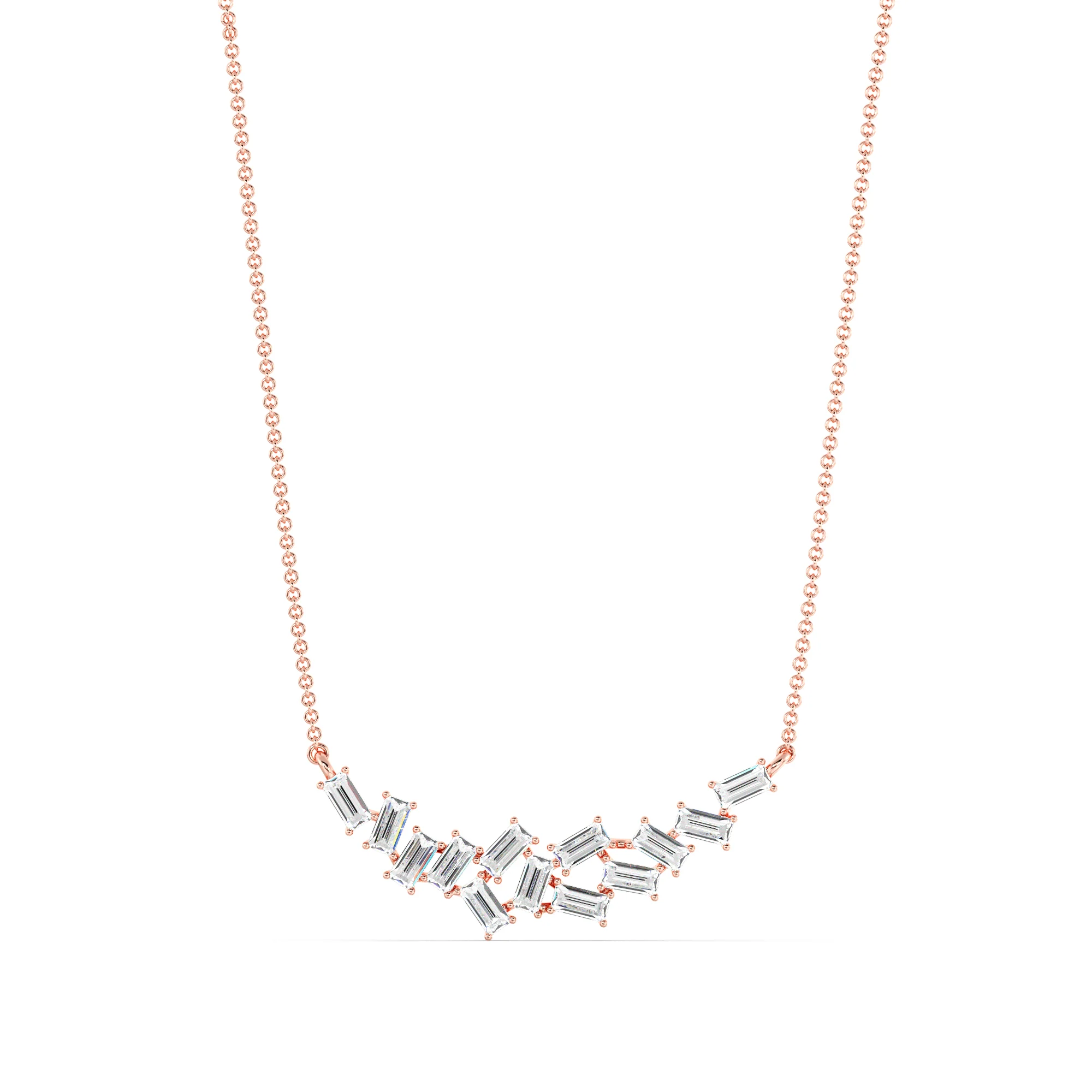 Baguette Pendant Necklace - Image 5