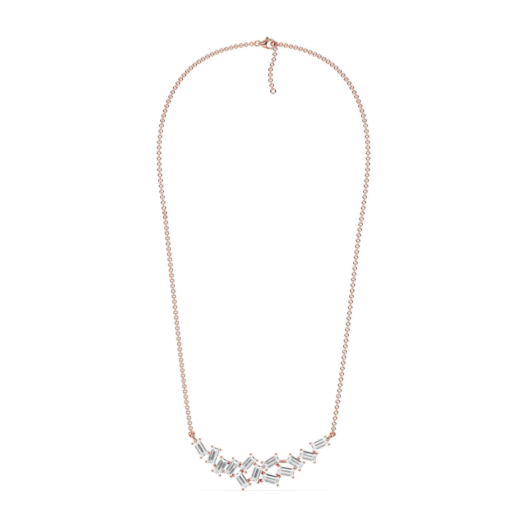 Baguette Pendant Necklace - Image 7
