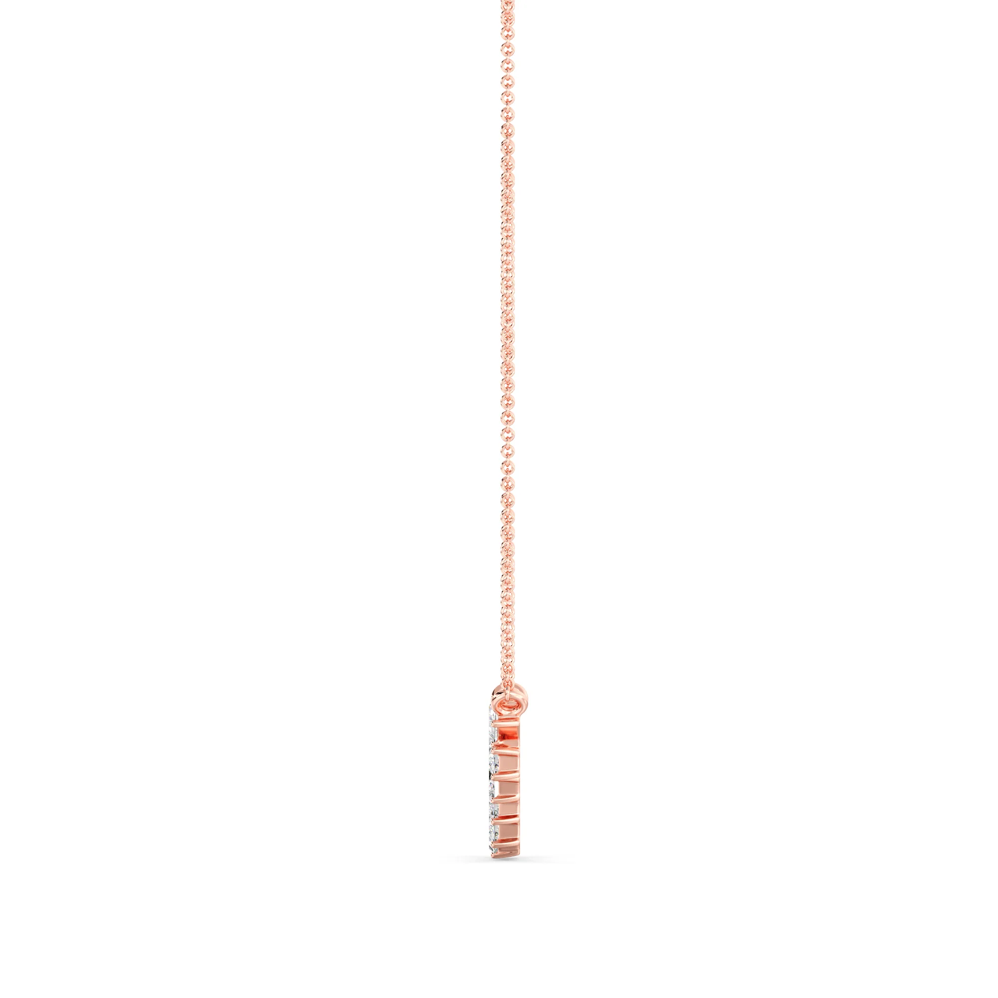 Baguette Pendant Necklace - Image 8