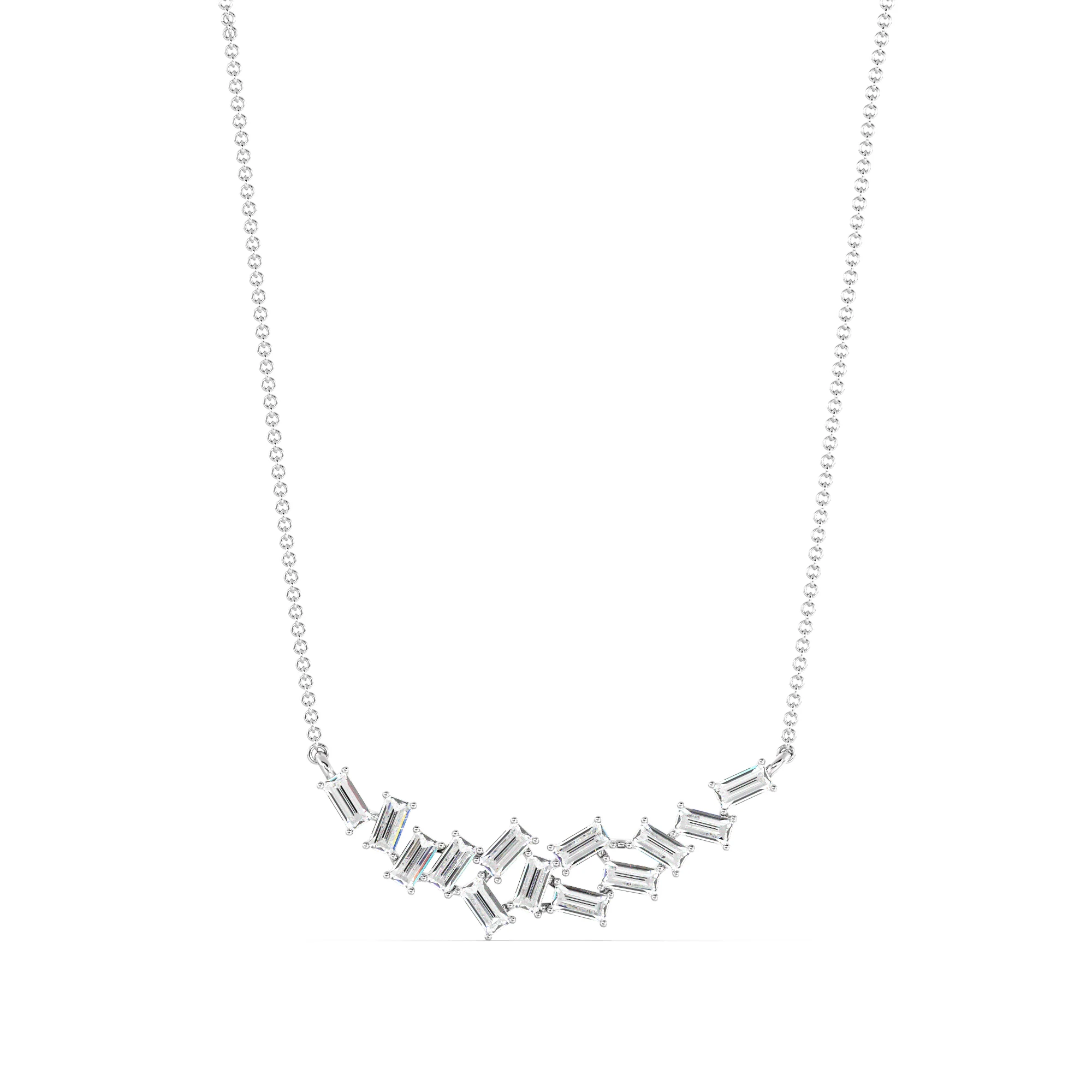 Baguette Pendant Necklace - Image 9