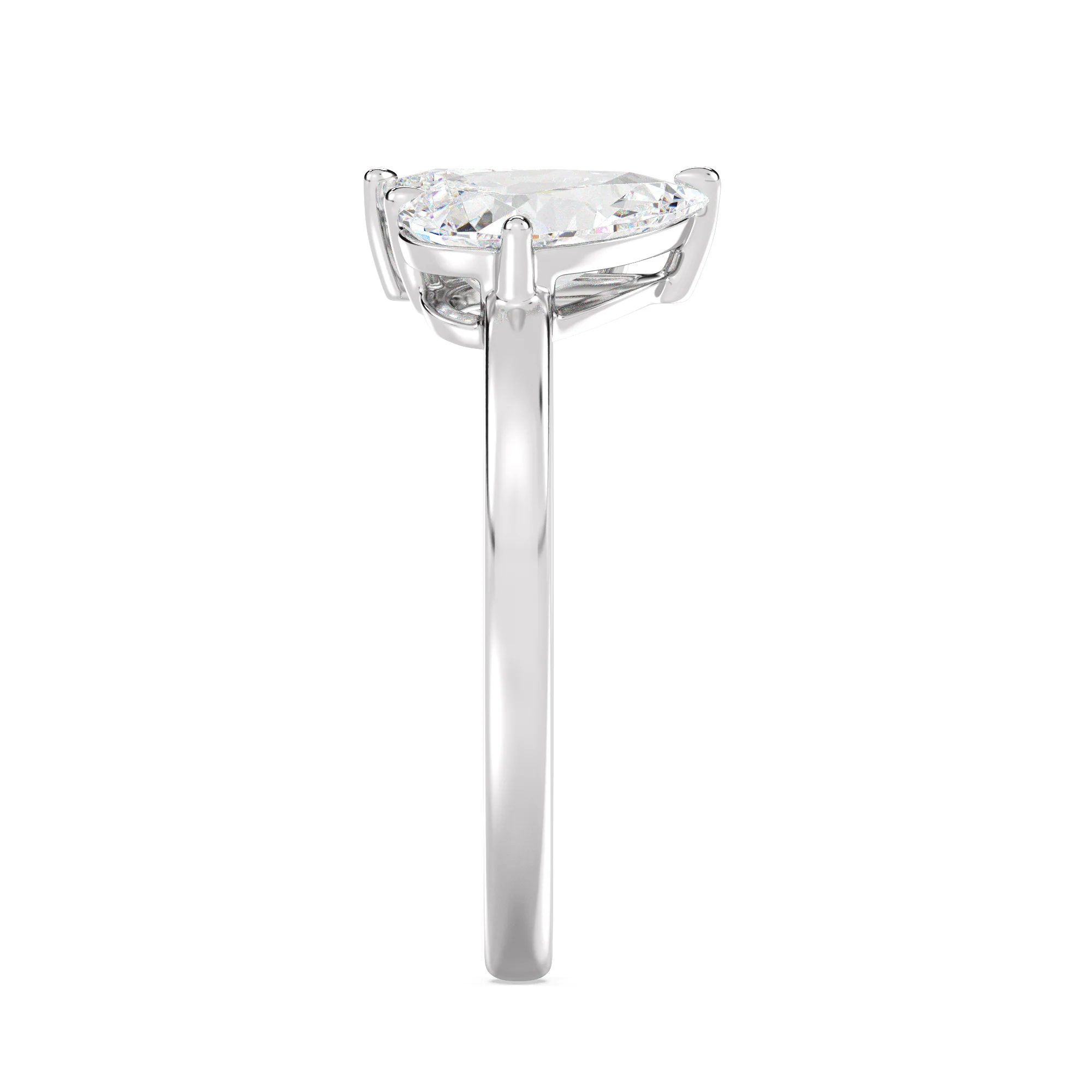 Pear Cut Lab Grown Diamond Toi et Moi Ring in 18K Gold - Image 15